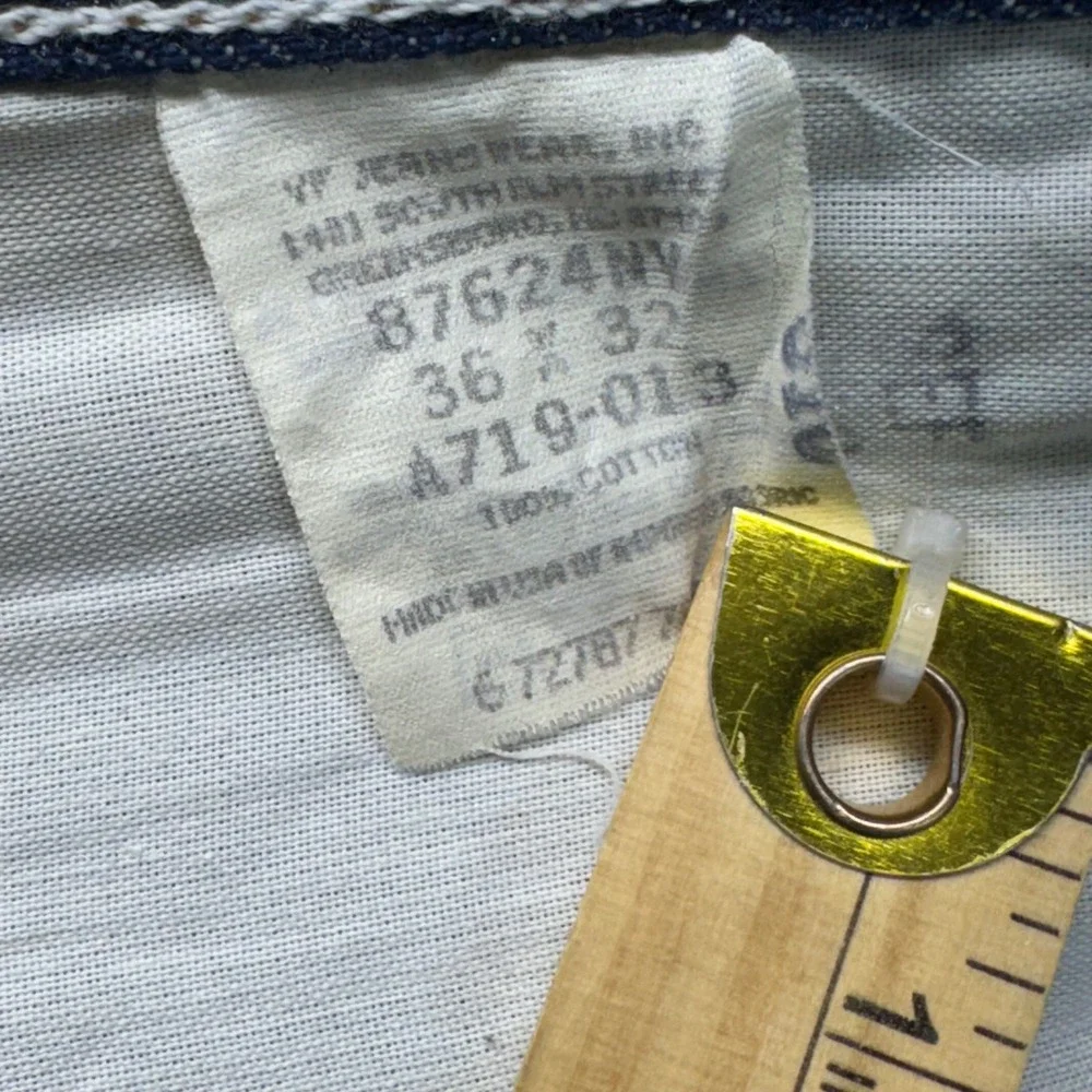 Vintage Rustler Jeans Relaxed Fit Straight Leg‎ Dark Wash Denim Pants Mens 36x32